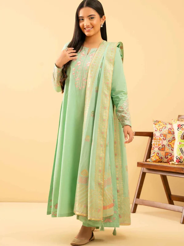 Enchanted Garden Embroidered Suit Set